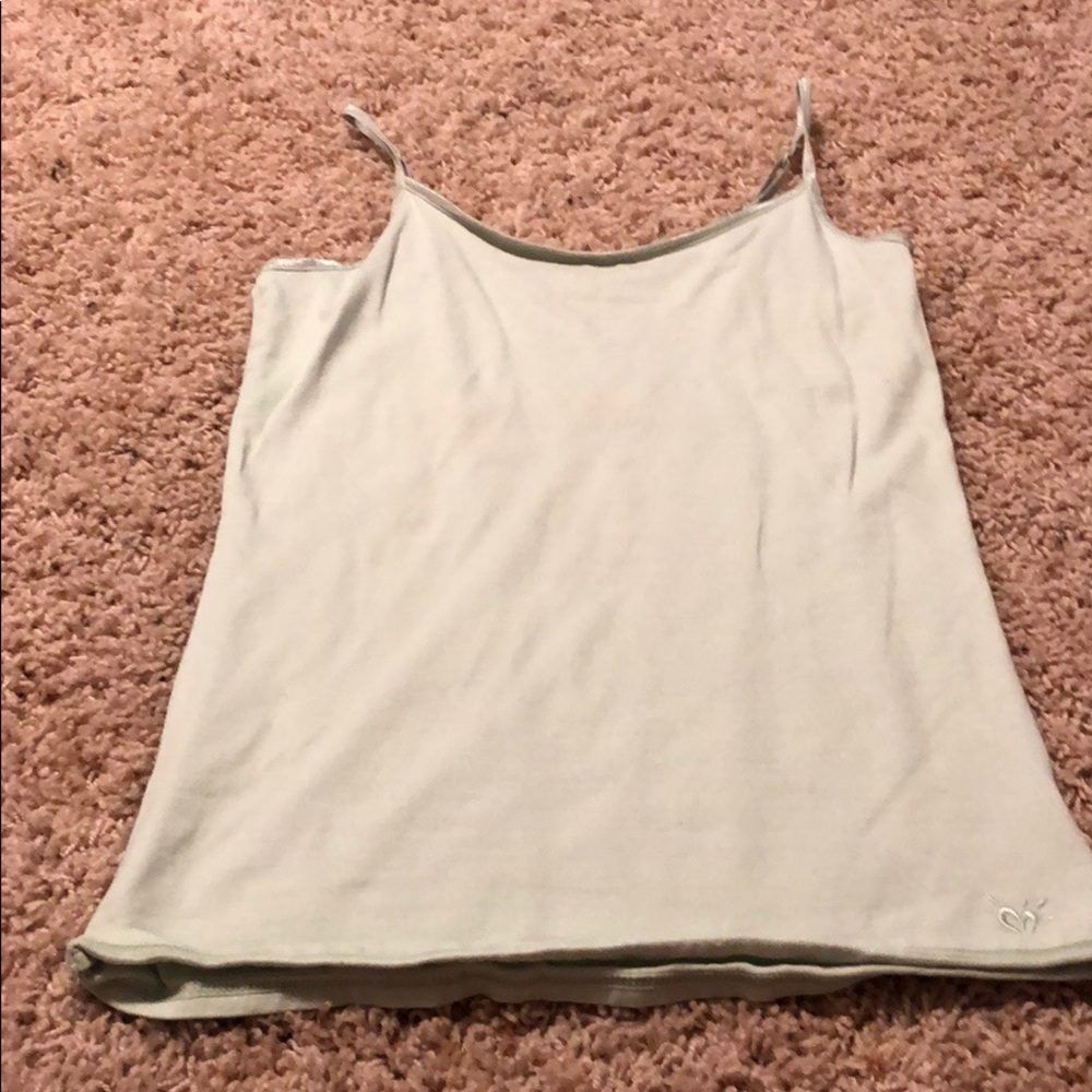 A tank top with thin straps